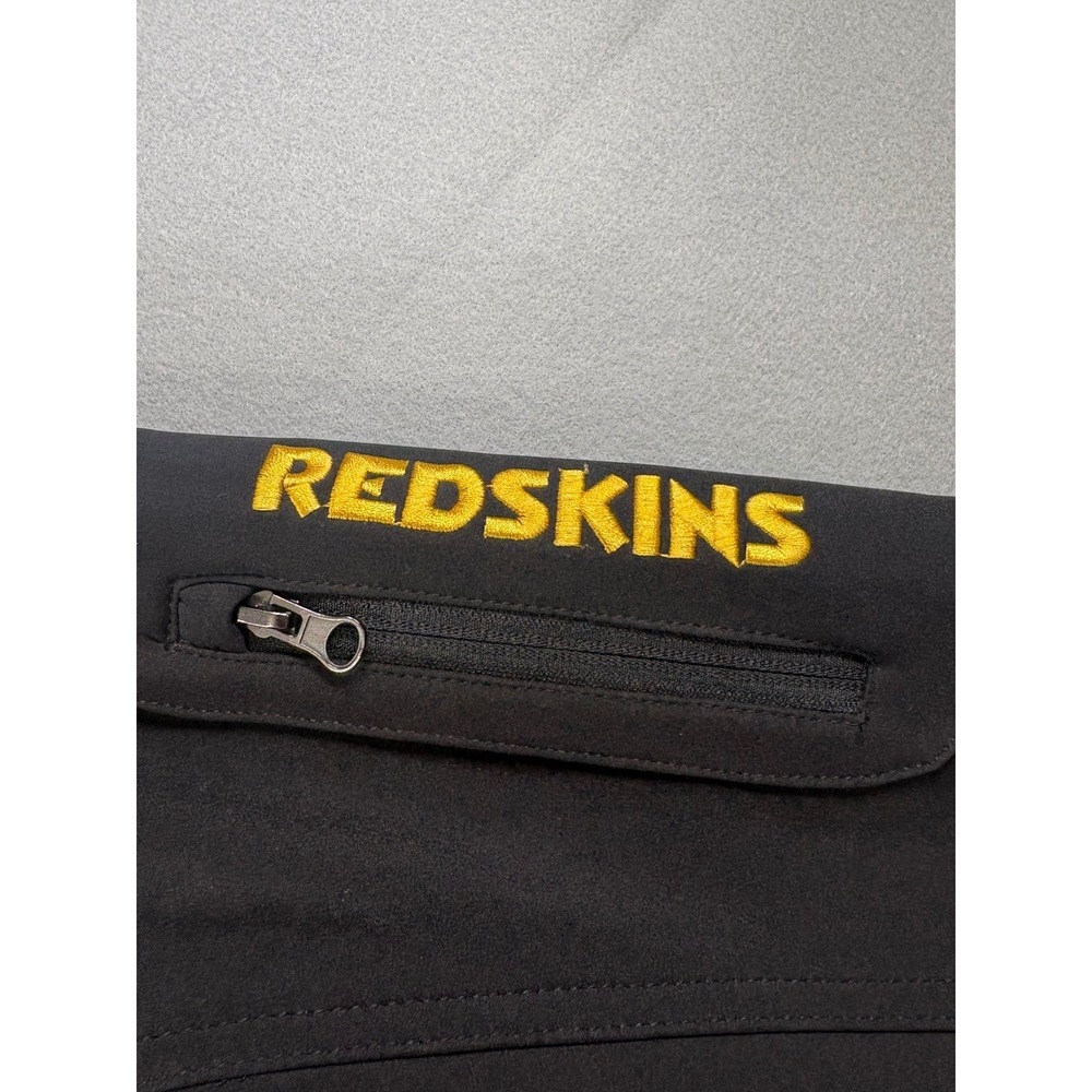 NFL Washington Redskins Softshell Jacket Black Full Zip Fleece Lined Mens Medium - Picture 4 of 11